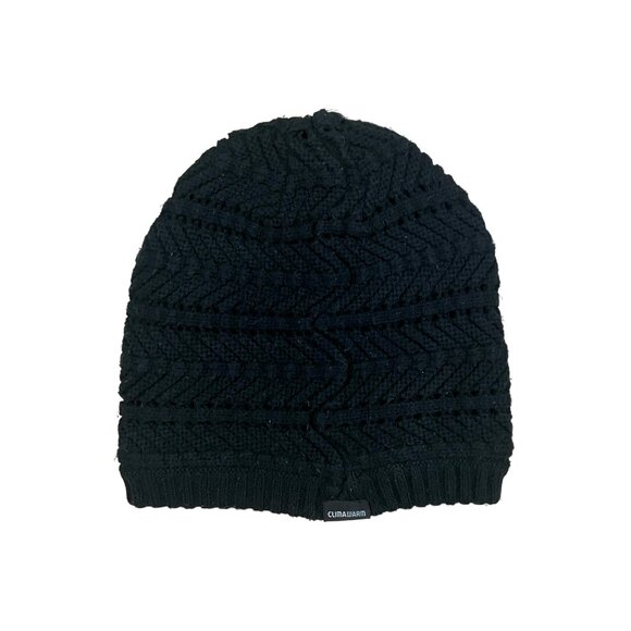 adidas ClimaWarm Black Knit Beanie — Warm Lined Winter Hat - Picture 3 of 10